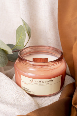 Balsam & Clove Cocosoy Scented Candle | Breathe Essentials