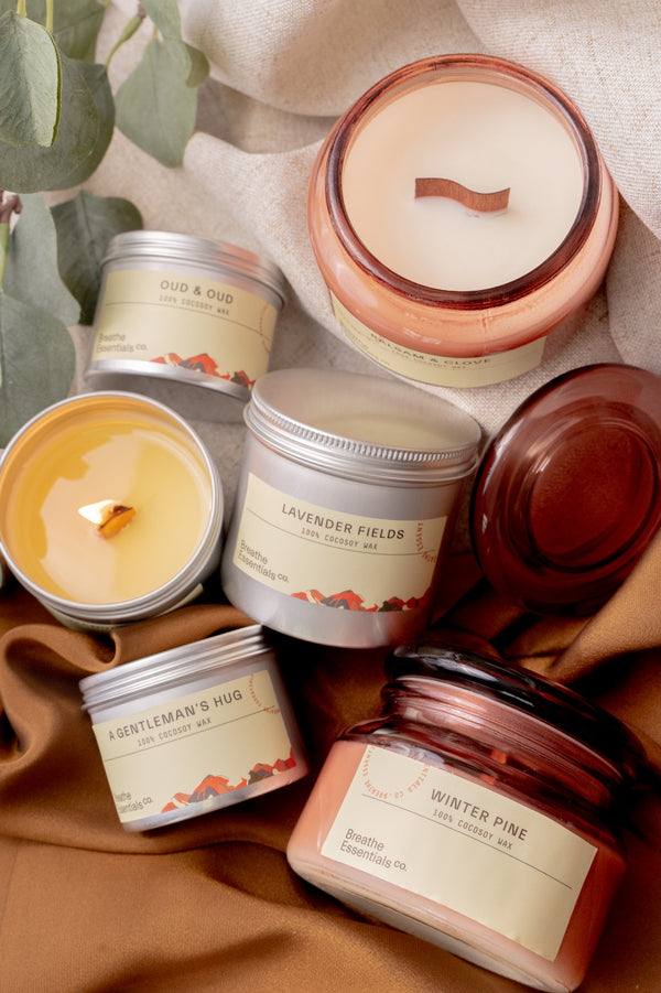 Lavender Fields Cocosoy Scented Candle Singapore Breathe Essentials Co